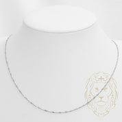 Chaîne - Or 10K blanc singapour 1.5mm - CHG888