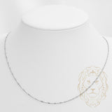 Chaîne - Or 10K blanc singapour 1.5mm - CHG888