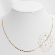 Chain - 10K Gold two-tone yellow & white marine Greek key motif 2.7mm - CHG556