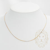 Chain - 10K two-tone yellow & white snake cut diamond 1mm - CHG557