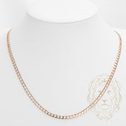 Chain - 10K Gold rose curb squares 3.3mm - CHG573