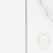 Chain - 10K white gold curb 1.3mm - CHG536