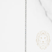 Chain - 10K white gold bullet 1mm - CHG540