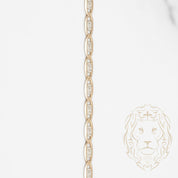 Chain - 10K Gold two-tone yellow & white marine Greek key motif 2.7mm - CHG556