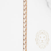 Chain - 10K Gold rose curb squares 3.3mm - CHG573