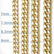 Chaîne - Or 10K jaune cuban link 8.7mm - CHG752