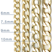 Chaîne - Or 10K jaune curb 10mm - CHG226