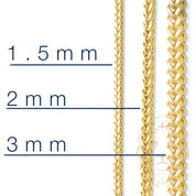 Chain - 10K yellow gold free links 3mm 28" - CHG240
