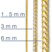Chaîne - Or 10K jaune franco rond solide 2.7mm - CHG891
