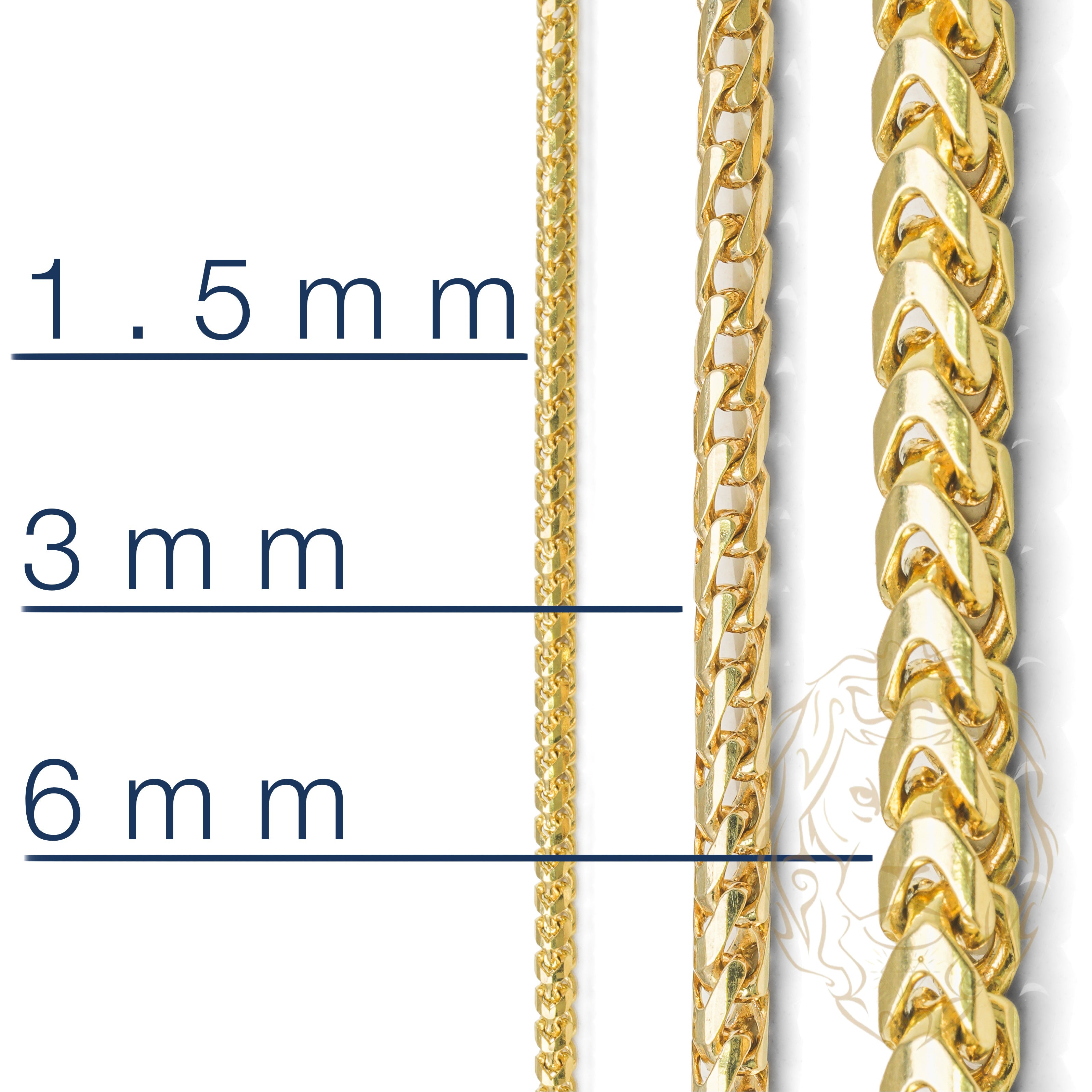 Chaîne - Or 10K jaune franco rond solide 2.7mm - CHG891