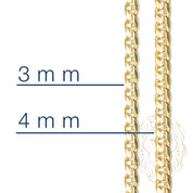 Chaîne - Or 10K jaune marin solide 3.6mm - CHG1010
