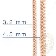 Chaîne - Or 10K rose franco coupe diamant 3.2mm - CHG839