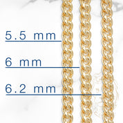 Bracelet - Or 10K jaune cuban link 5.3mm - BRG734