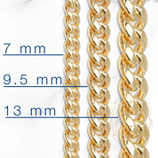 Bracelet - 10K Gold cuban link 9.5mm - BRG554