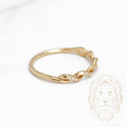 Ring - 10K Yellow Gold semi-set with 0.10CT natural diamonds - RIGD269