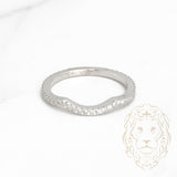 Bague - Or 10K blanc éternité nesting pavé de diamants naturels 0.25CT - RIGD280