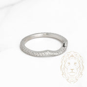 Ring - 10K white eternity gold nesting paved with natural diamonds 0.25CT - RIGD280