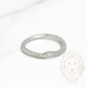 Bague - Or 14K blanc nesting sertie de diamants naturels 0.10CT - RIGD282