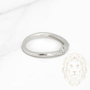Bague - Or 14K blanc nesting sertie de diamants naturels 0.10CT - RIGD282