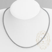 Chaîne - Or 14K tennis diamants lab VVS coupe rond brillant 6.00CT 2.5mm - CHGL010