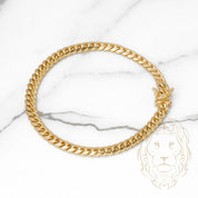 Bracelet - Gold 14K yellow cuban link solid 6mm - BRG501