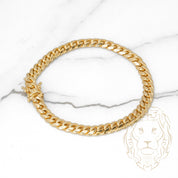 Bracelet - Gold 14K yellow cuban link solid 7mm - BRG502