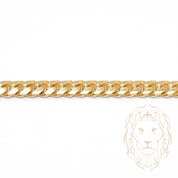 Bracelet - Gold 14K yellow cuban link solid 6mm - BRG501