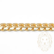 Bracelet - Gold 14K yellow cuban link solid 9.5mm - BRG503
