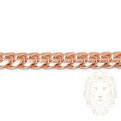 Bracelet - Gold 10K rose cuban link solid 8mm - BRG506