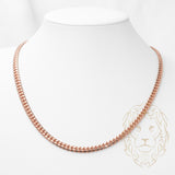 Chaîne - Or 10K rose cuban link solide 5.7mm - CHG574