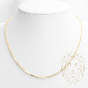 Chain - 10K Yellow Gold 2.5mm Square Diamond Cut Cable - CHG582