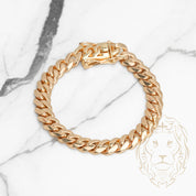 Bracelet - 10K Gold cuban link 8.5mm - BRG508