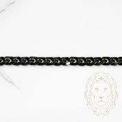 Bracelet - Black Stainless Steel Cuban Link 9mm - BRSTS001