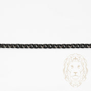 Bracelet - Black Stainless Steel Cuban Link 5mm - BRSTS002