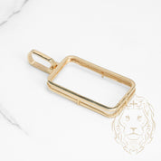 Pendant - Gold 10K yellow frame bezel for gold bullion pamp 1 ounce - PEG596