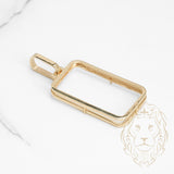 Pendant - Gold 10K yellow frame bezel for gold bullion pamp 1 ounce - PEG596