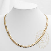 Chaîne - Or 10K jaune curb biseauté solide 8.2mm - CHG776