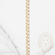 Chaîne - Or 10K jaune curb biseauté solide 8.2mm - CHG776