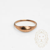 Bague - Or 10K rose dôme poli - RIG731