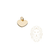 Pendentif - Or 10K jaune coeur gravable - PEG600