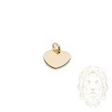 Pendentif - Or 10K jaune coeur gravable - PEG600