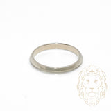 Bague jonc - Or 18K blanc moderne - RIG741