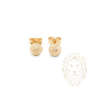 Studs - Or 10K jaune dôme microbillé 6mm - BOG687