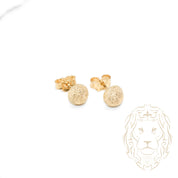 Studs - Or 10K jaune dôme microbillé 6mm - BOG687