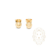 Studs - 10K Yellow Gold Polished Dome 6mm - BOG690