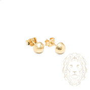 Studs - Or 10K jaune dôme poli 6mm - BOG690