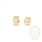 Studs - 10K Yellow Gold Polished Dome 8mm - BOG691