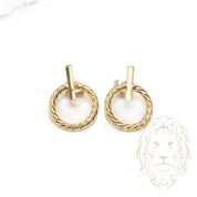 Studs - 10K Yellow Gold Twist Ring - BOG694