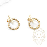 Studs - 10K Yellow Gold Twist Ring - BOG694