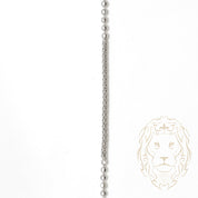 Chain - 18K white gold mixed brilliant-cut & milan pearls - CHG606